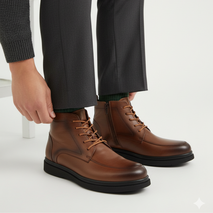 Bottes en cuir marron élégantes pour homme