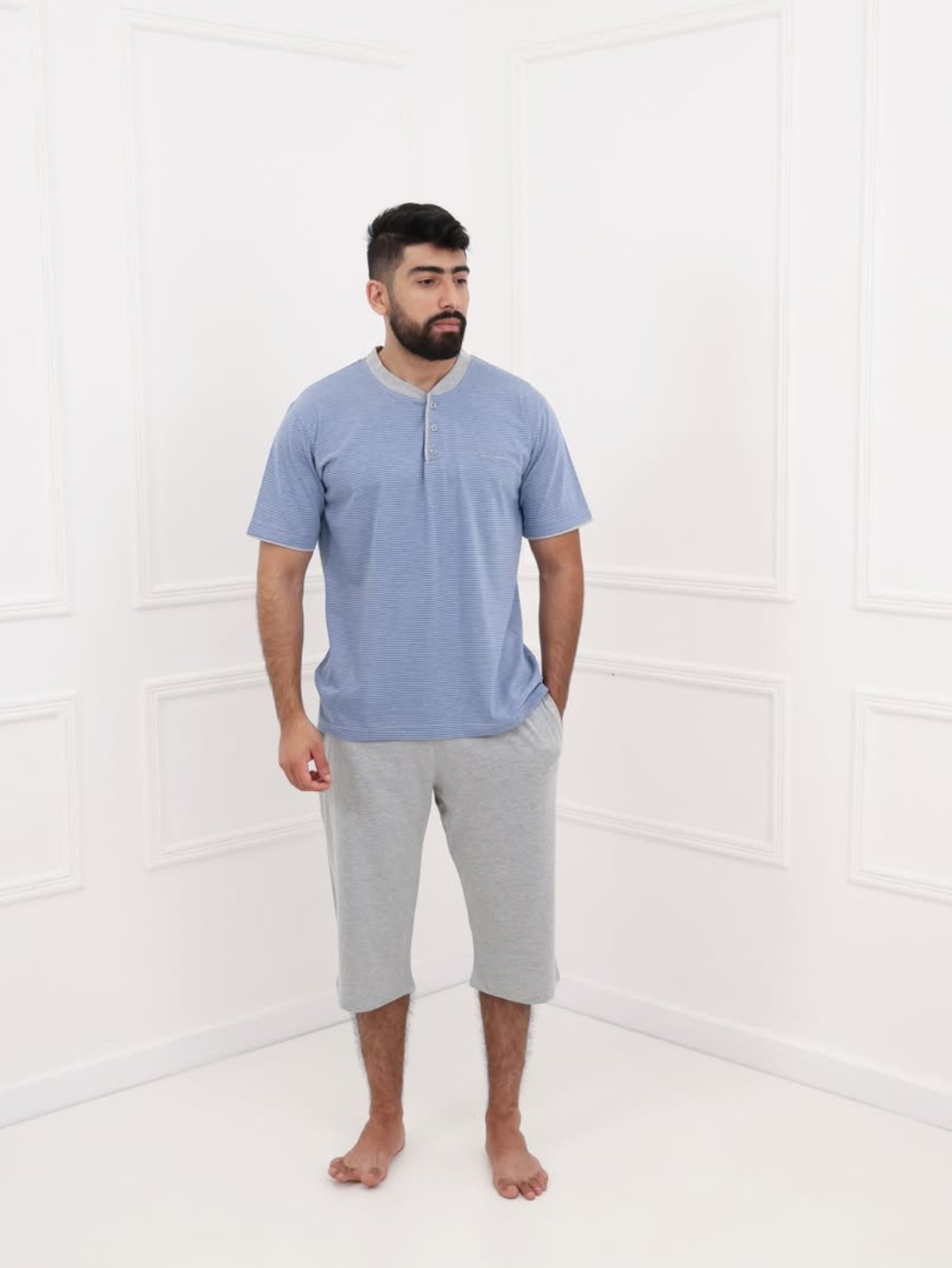 Pyjamas Homme – Longs & Pantacourts | Confort & Élégance