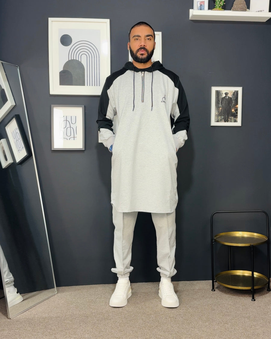 Qamis Al Waqar Gris – Élégance Moderne