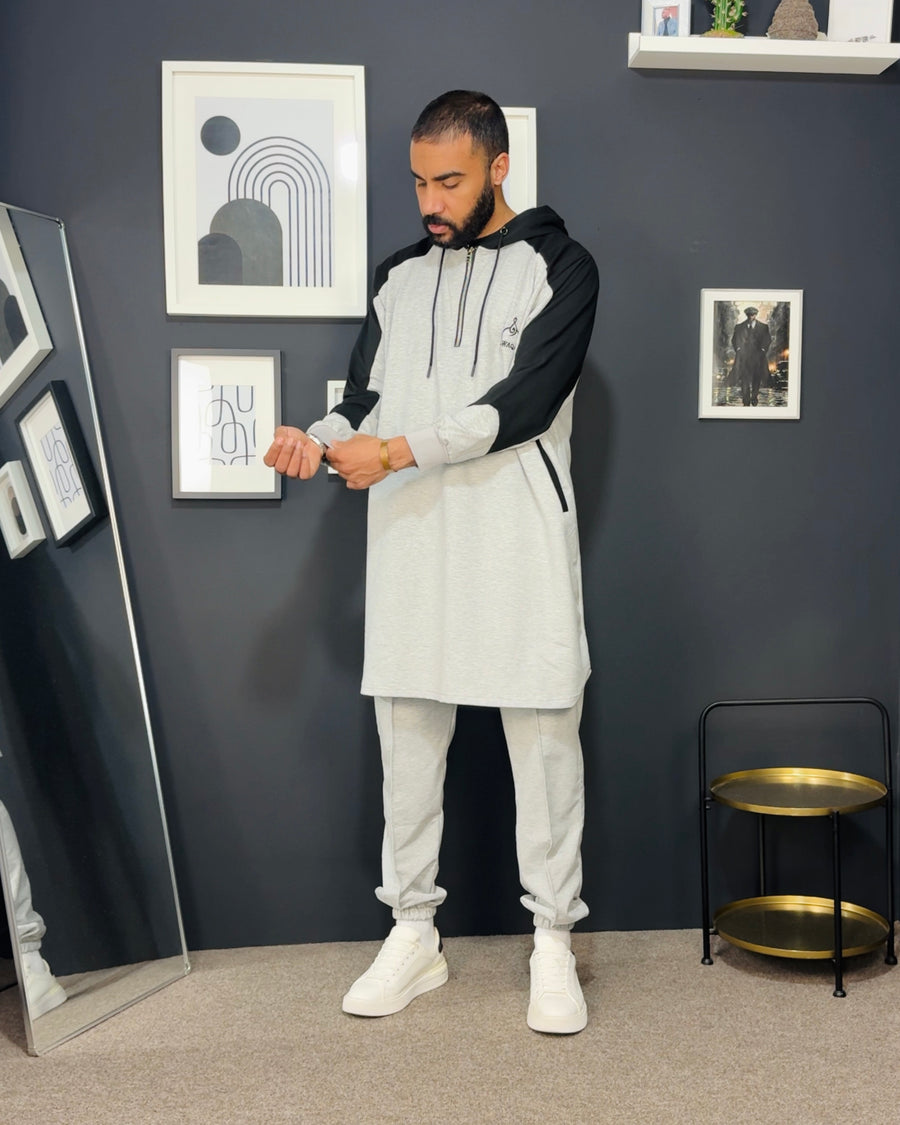 Qamis Al Waqar Gris – Élégance Moderne