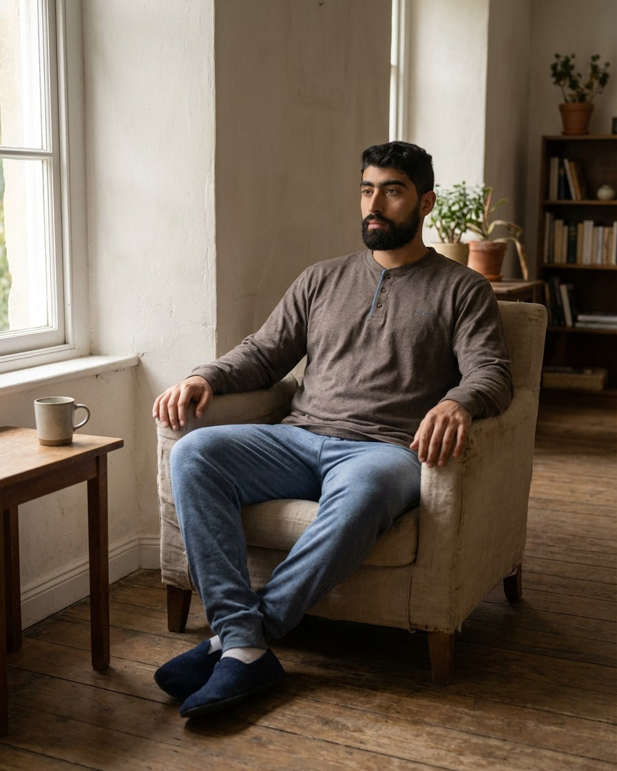 Pyjama Homme  Marron  Confort & Style – Coton Premium