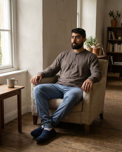 Pyjama Homme  Marron  Confort & Style – Coton Premium