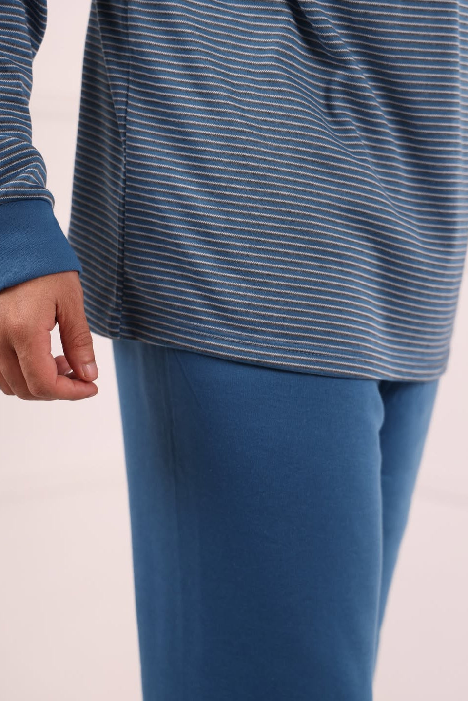 Tenue maison homme bleu confort Maroc