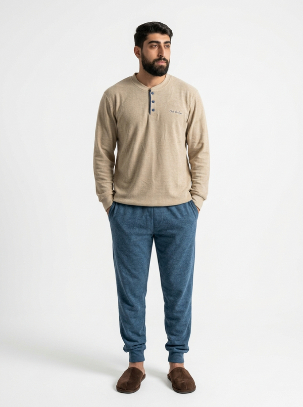 Pyjama Homme Beige – Confort & Style