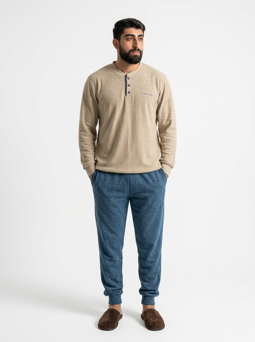 Pyjama Homme Beige – Confort & Style