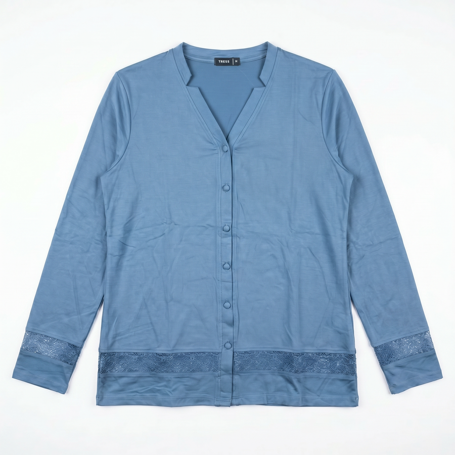 Pyjama Femme Bleu Élégant – Importé d’Espagne 🇪🇸