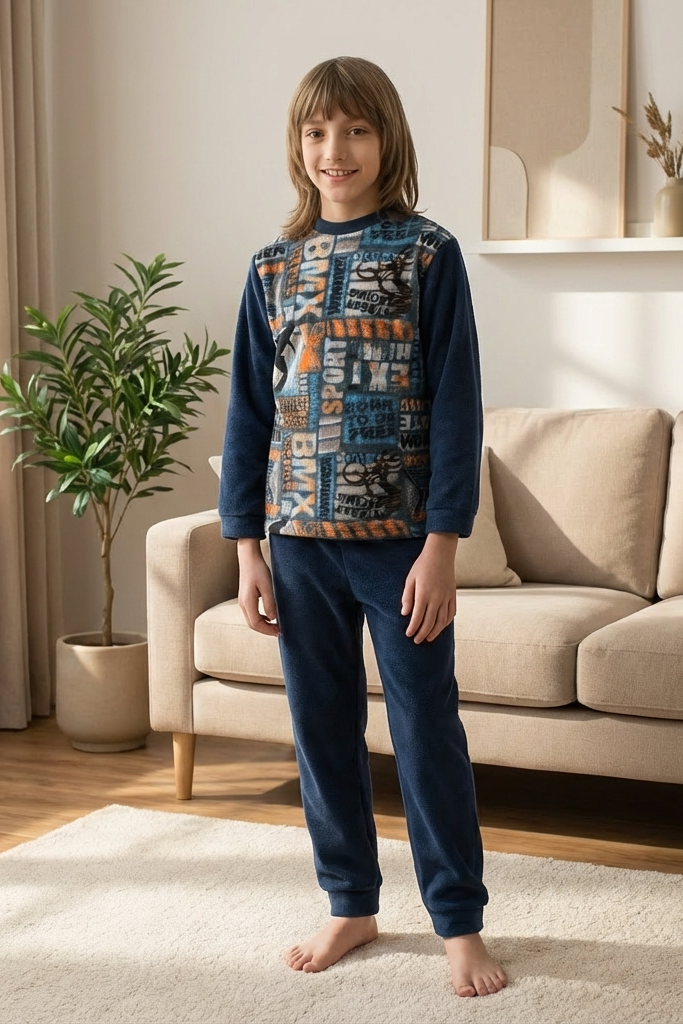 Pyjama Garçon « SPORT » – Collection Hiver | Importé d’Espagne 🇪🇸